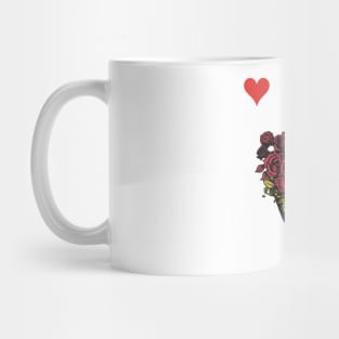 Queen Of Hearts Modern Classic Playing Card Mug